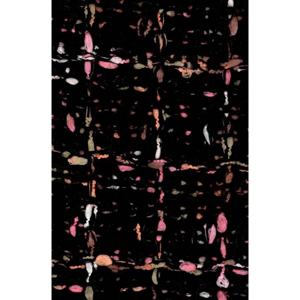 Black Confetti Tweed Knit Open Front Long Cardigan - Picture 10 of 12